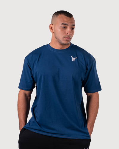 ايسنشال أزرق - تي شيرت كبير الحجم